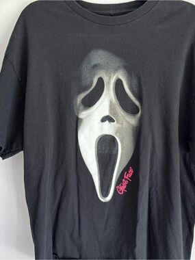 Ost Black Graphic Tee with White Print